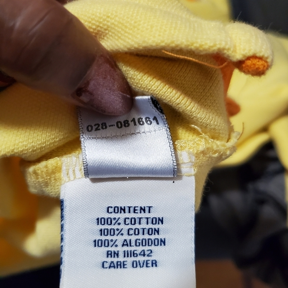 Vintage 90s Coogi Mens Yellow Polo Shirt Short Sleeves Cotton Size 3X - Picture 11 of 12